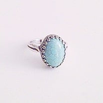"Tiffany" Turquoise Sterling Silver Ring