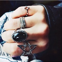 Medium Black Onyx Ring - Thumbnail 4