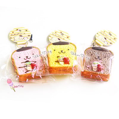 Pom pom purin french toast squishy (licensed)