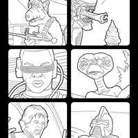 Space Madness Coloring Book - Thumbnail 2