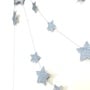 Constellation : Silver Star Sparkle Glitter Garland 10 feet-1