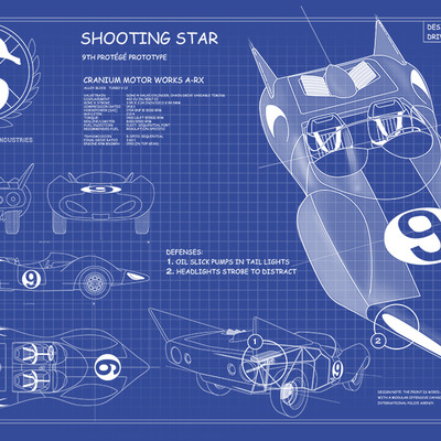 Speed racer: shootingstar blueprint