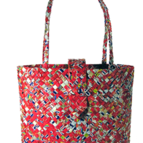 TOTE WITH "TIE" CLASP