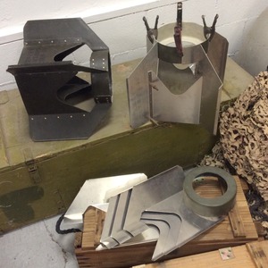 Fins (Box Type) Metal Assembly kit - Uncoated, fits: 500 lb AN-M64/43