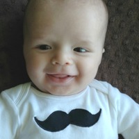 Mustache Bodysuit Long Sleeve  - Thumbnail 1