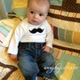 Mustache Bodysuit Long Sleeve -2