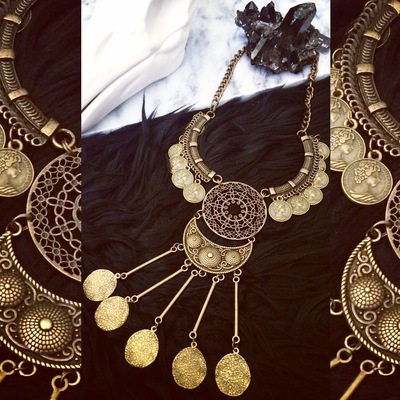 Medallion Statement Necklace