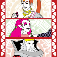 Hylian Court Poster - Hearts - Thumbnail 1