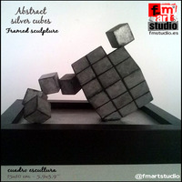 Abstract silver cubes - Thumbnail 4