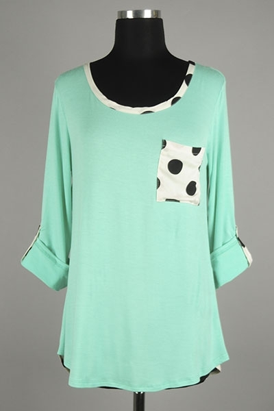 Mint Polka Dot 