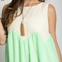 Neon Green Summer Lace Tunic Tank-2