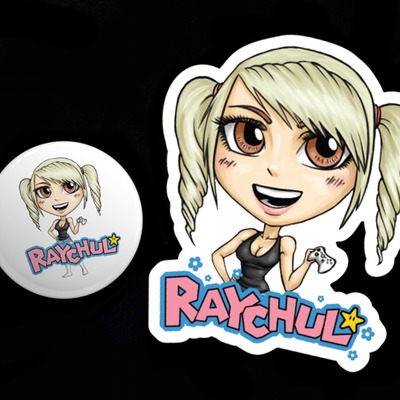 Button & sticker combo