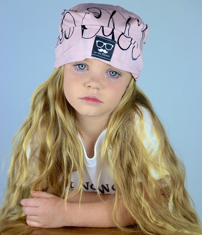 You Had me at Hello Girls Pink Black Beanie