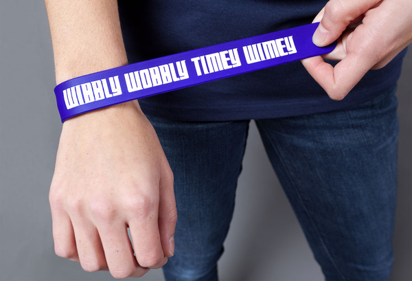 Wibbly Wobbly Timey Wimey slap bracelet