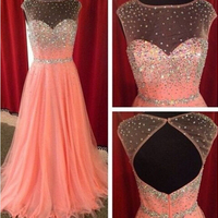 Sexy Prom Dress,2015 prom dress,long prom dress,A Line prom dress,Party dress,15050505 - Thumbnail 1