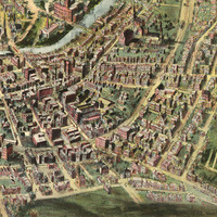 Cumberland, Maryland in 1906 - Bird's Eye View, Map, Aerial, Panorama, Vintage, Antique, Reproduction, Giclée, Fine Art, Wall Art, History - Thumbnail 4