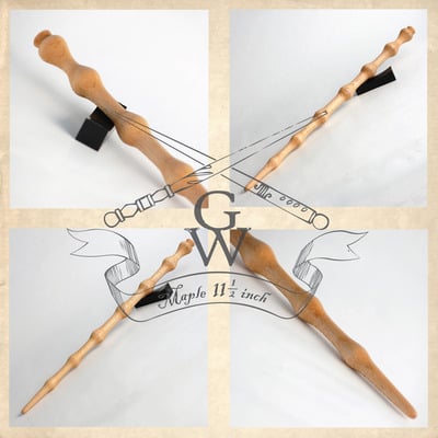 Maple "elder" wand 11 1/2 inch