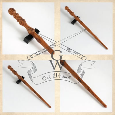 Oak wand 11 1/4 inch