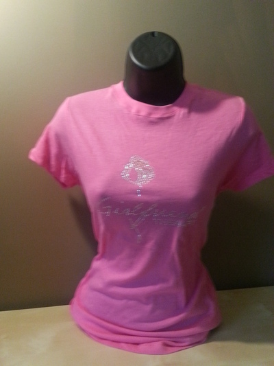 Girlfriend Therapy Bling Tees- Pink