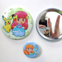 PokeAni Girls pocket mirrors - Thumbnail 1