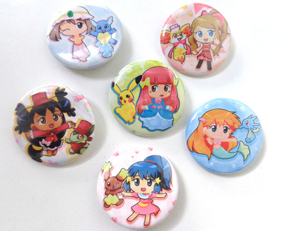 PokeAni Girls pins