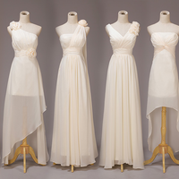 long bridesmaid dress, champagne bridesmaid dress, cheap bridesmaid dress, bridesmaid dress 2018, mismatched bridesmaid dresses, BD14334 - Thumbnail 1