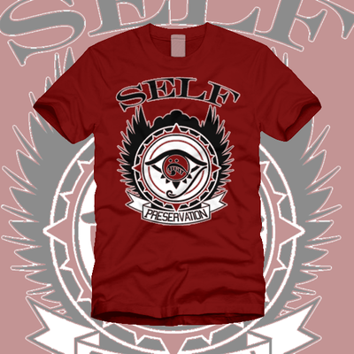 U.gly brand "seal of self" designer tee (cardinal red)