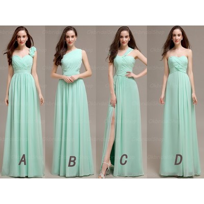 Long bridesmaid dress, mint bridesmaid dress, cheap bridesmaid dress, bridesmaid dress 2018, mismatched bridesmaid dresses, bd14337