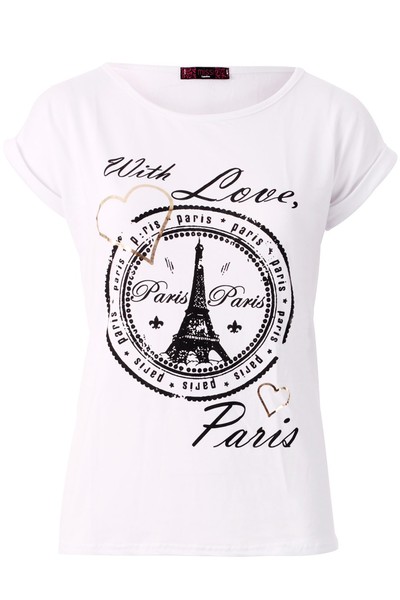 Paris Tee White