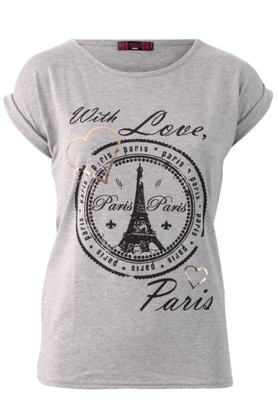 Paris Tee Grey 