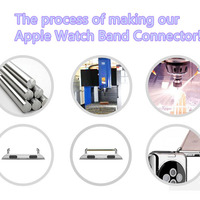 Aviation Aluminum Band Connector For Apple Watch AWB03 - Thumbnail 3