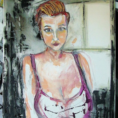 Dela quench, a painting by ryan lowrie