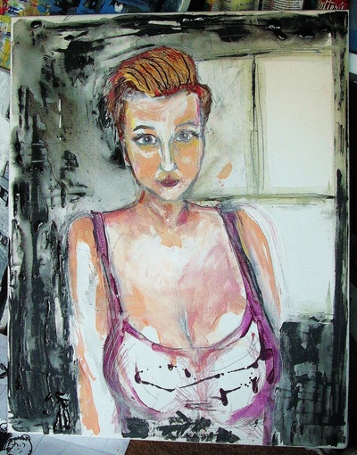 Dela Quench, a painting by Ryan Lowrie