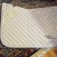 The Legal Equestrian Original All White Ogilvy Baby Pad - Thumbnail 1