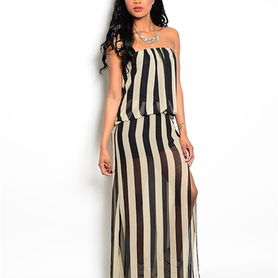 Striped maxi