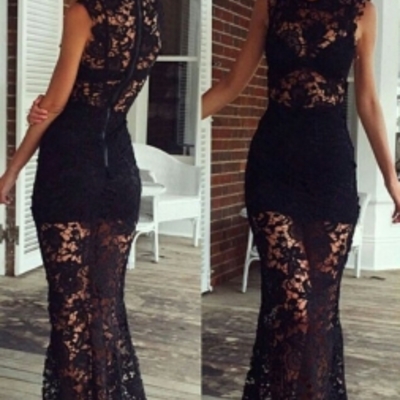 Black lace diva maxi 2