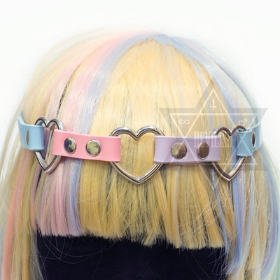 Pastel heart hairband
