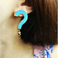 "Guess What" enamel earrings - Thumbnail 2