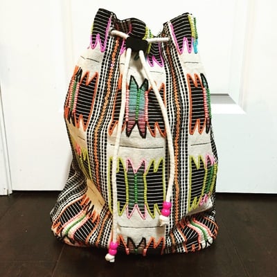 Beaded backpack