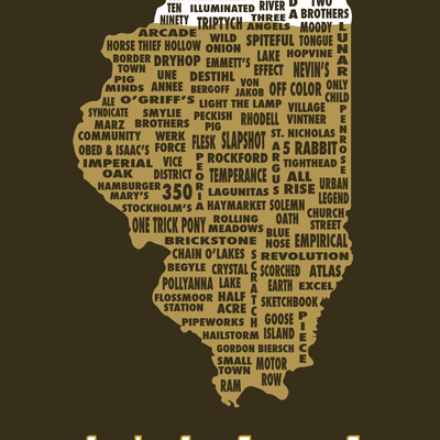 Drink local-illinois beer t-shirt