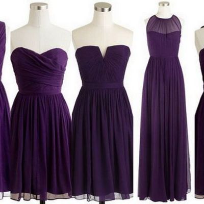 Mismatched bridesmaid dress, dark purple bridesmaid dress, short bridesmaid dress, bridesmaid dress 2018, cheap bridesmaid dress, bd14371