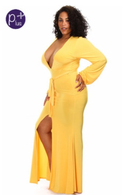 Sexy Yellow Maxi PlUS