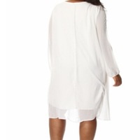 White Style dress PLUS - Thumbnail 1