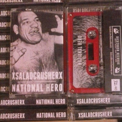 Xsaladcrusherx/national hero - split cassette - Thumbnail 1
