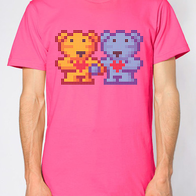 "bearfriends" / fuchsia