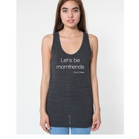 Black Let's be momfriends Womans Tank - Thumbnail 1