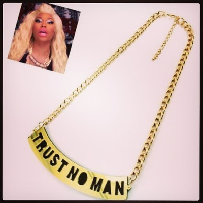 Trust no man necklace
