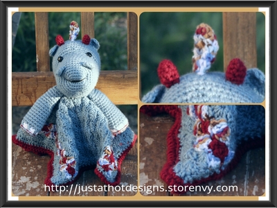 Dinosaur Lovey - crochet