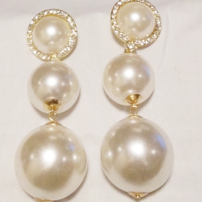 Greecian pearl earrings 