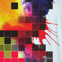 "Watercolor" Pixel-Bear / Blue - Thumbnail 2